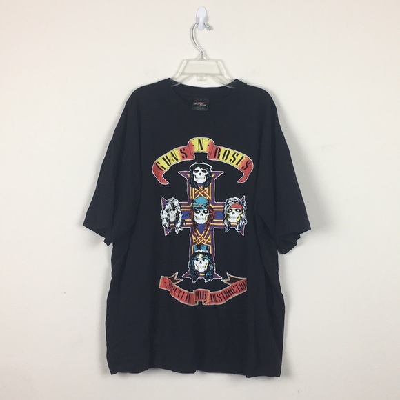 Guns N Roses Tops - Guns n Roses Black T-Shirt Sz 3XL